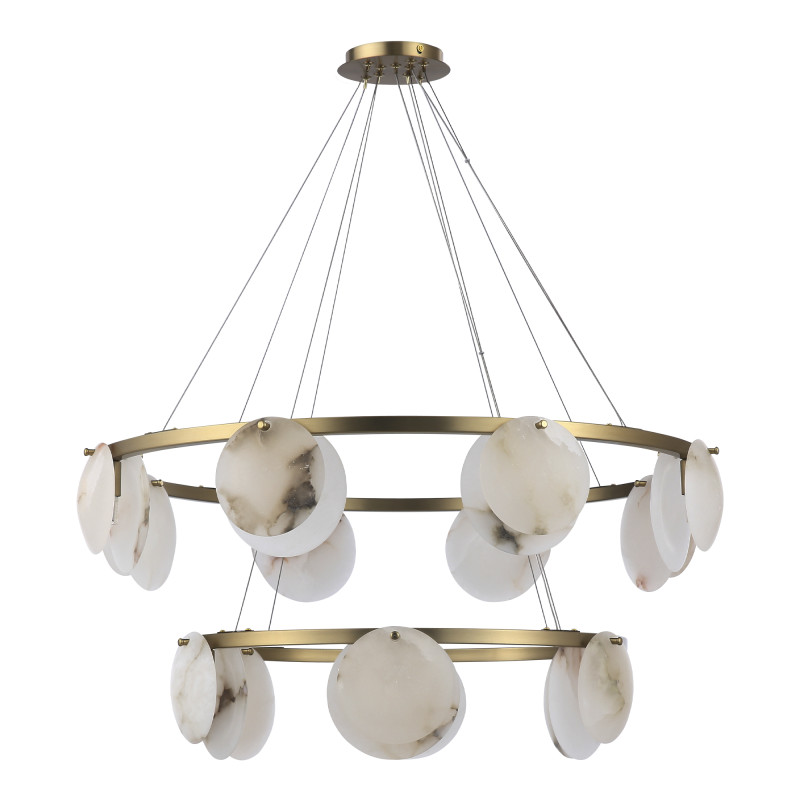 Светильник  подвесной CLAM 14*G9*5W 4000K ST LUCE SL1520.303.14 латунь