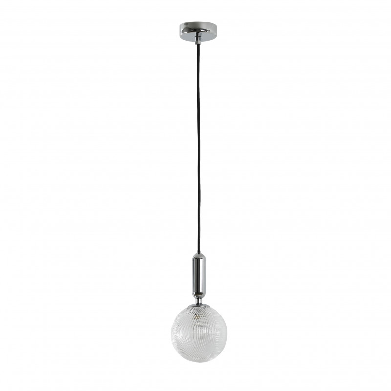 Подвес Favourite Idem 2724-1P, D120*H275/1470, хром, плафон из рифленого прозрачного стекла