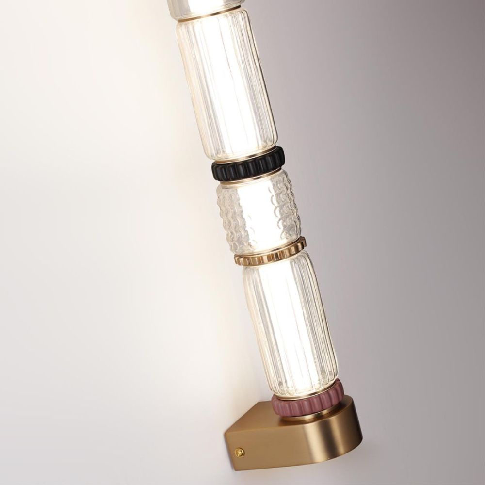 Настенный светильник 60 см, 22W, 4000K, Odeon Light L-Vision Collier 5455/18WL, латунь