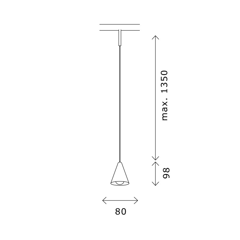 Магнитный трековый светильник SUPER5 8*9,8 см, 1*LED 5W 4000K ST LUCE ST689.446.05 черный