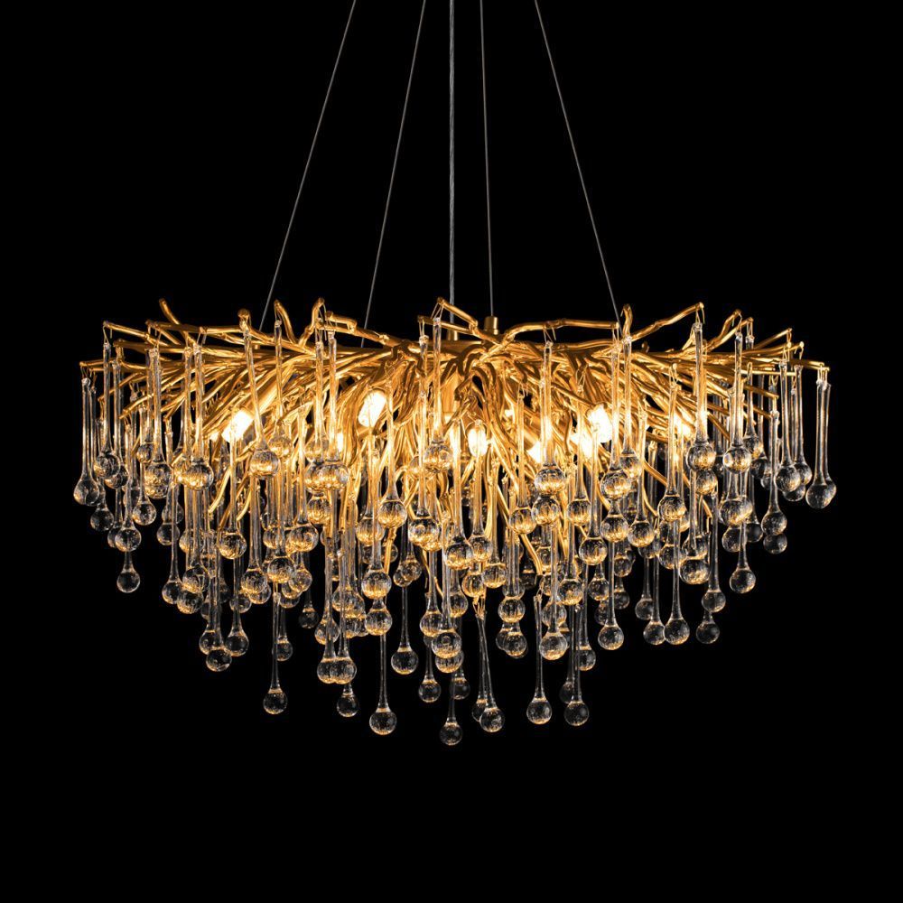 Люстра *80*45 см, 15*G9*5W, Loft It Drops 10377/800, Золото