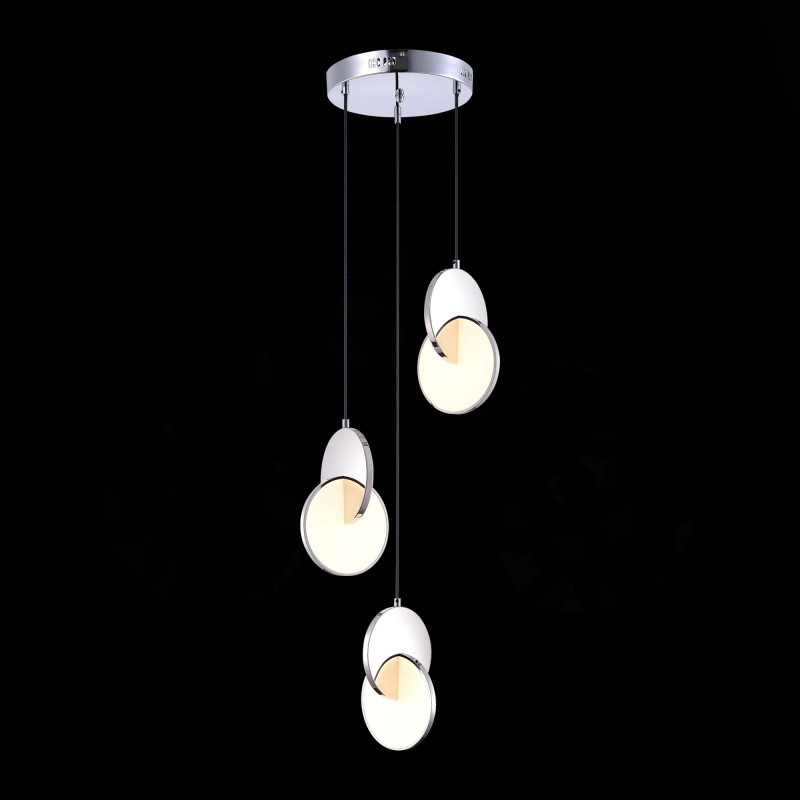 Светильник подвесной 35 см, 36W 3000K ST LUCE Eclisse SL6107.103.03 Хром