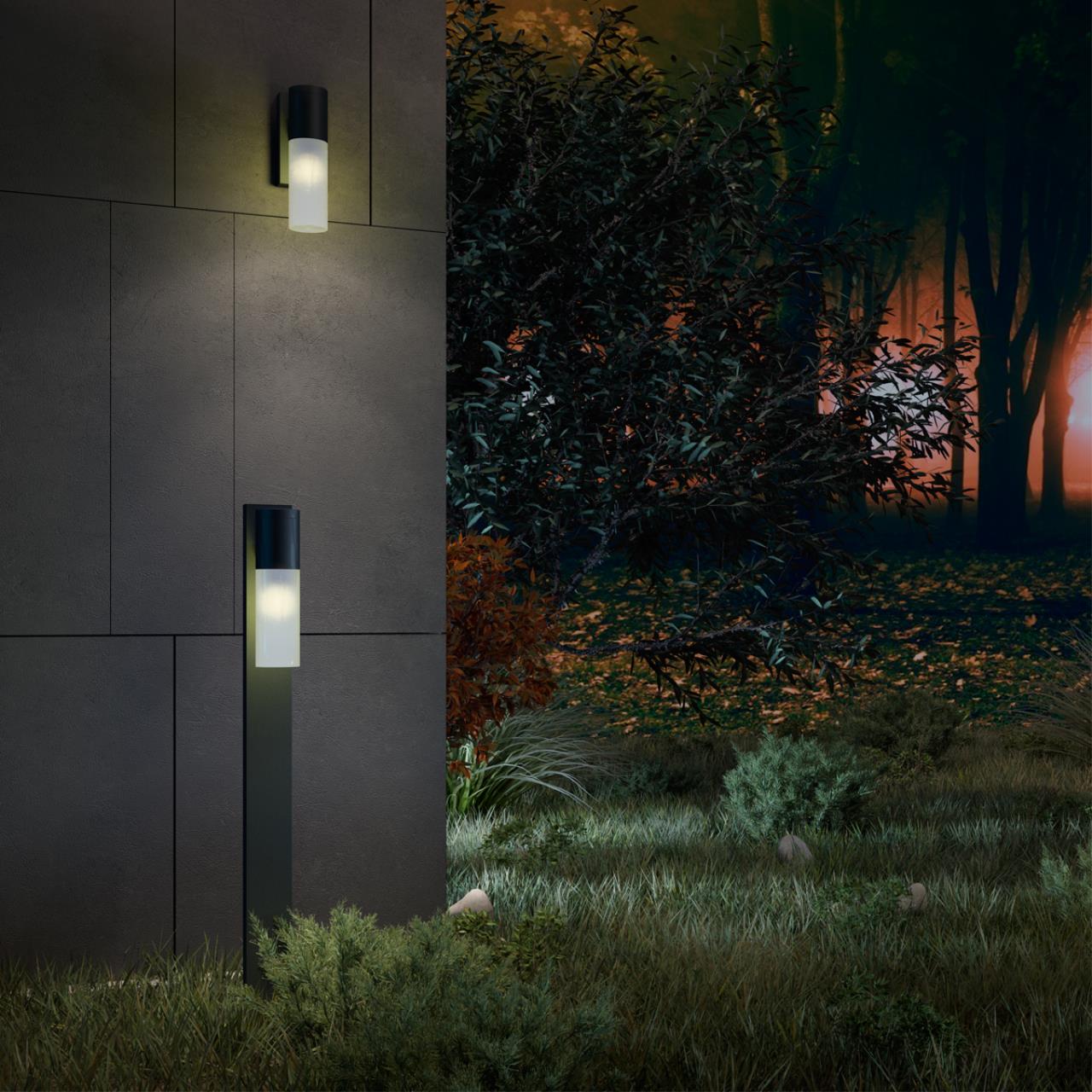 Светильник ландшафтный 14,5*12*80 см, E27 18 W, К Черный Novotech Street 370961 IP54