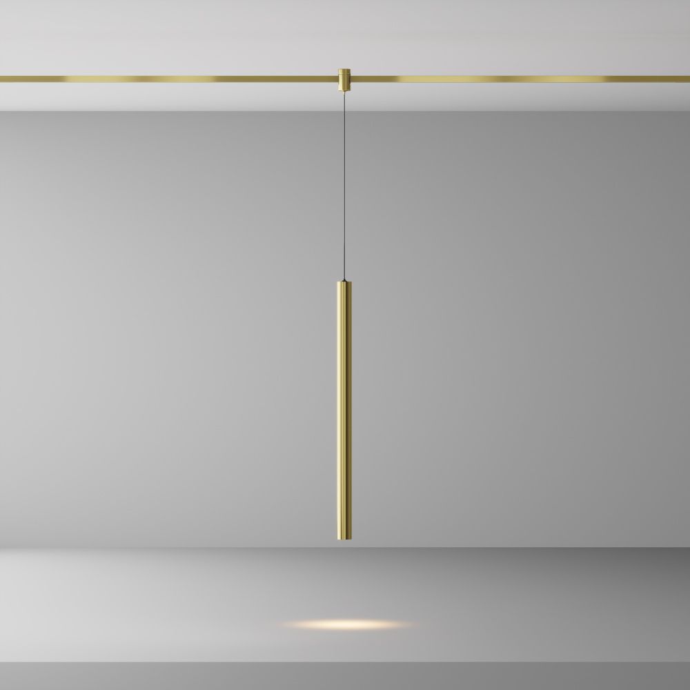 Трековый светильник  TR156-1-5W3K-BS **-60 см, *LED*5W, K, Maytoni technical FLARITY TR156-1-5W3K-BS, Латунь