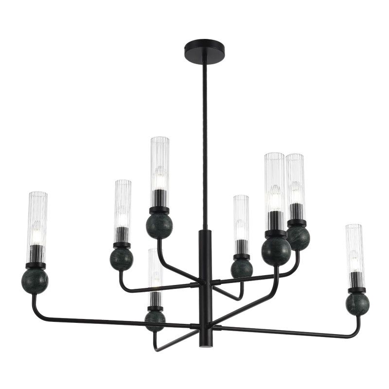 Люстра на штанге 65,5*151 см, 8*E14*40W, ST-Luce Medea SL1244.403.08, черный
