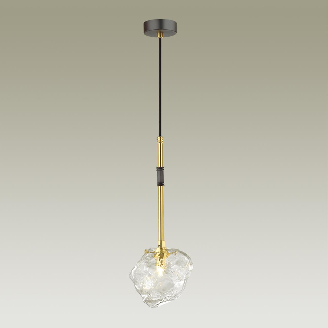 Светильник подвесной Odeon Light Stono 4789/1, черный-золото