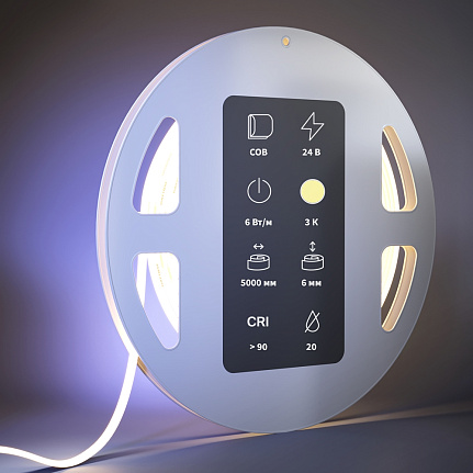 COB светодиодная лента Ultra 24В - 6Вт/м 3000К 5м IP20 201067 Maytoni  Led Strip, цена за метр, отгружается по  5 м