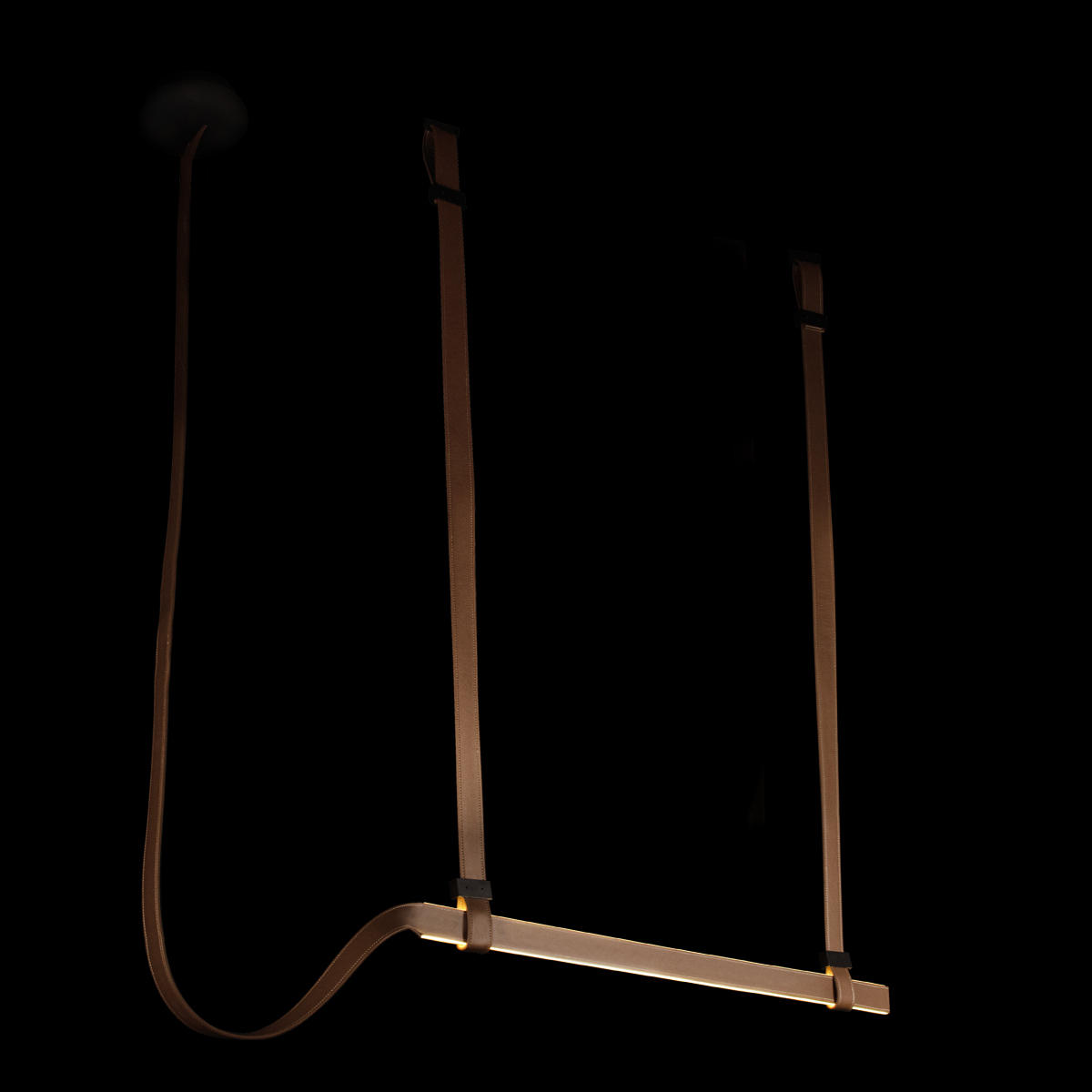 Подвесной светильник 120*5*120 см, 1*LED*48W LOFT IT Strong 10241/1200 коричневый