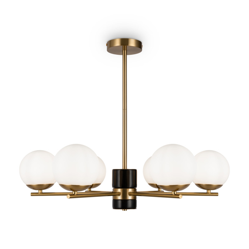 Светильник 67 см, Freya Marble FR5230PL-06BS, латунь