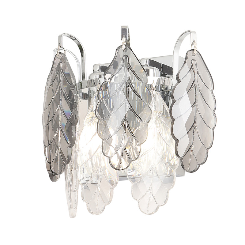 Бра 25*23 см, 2*E14*60W Хром Crystal Lux TREVI AP2 CHROME