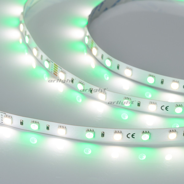 Лента RT-B60-10mm 24V RGBW-Day (14.4 W/m, IP20, 5060, 5m) (Arlight, Открытый) 018326(2). Цена указана за 5 метров. Продается кратно 5 метрам.