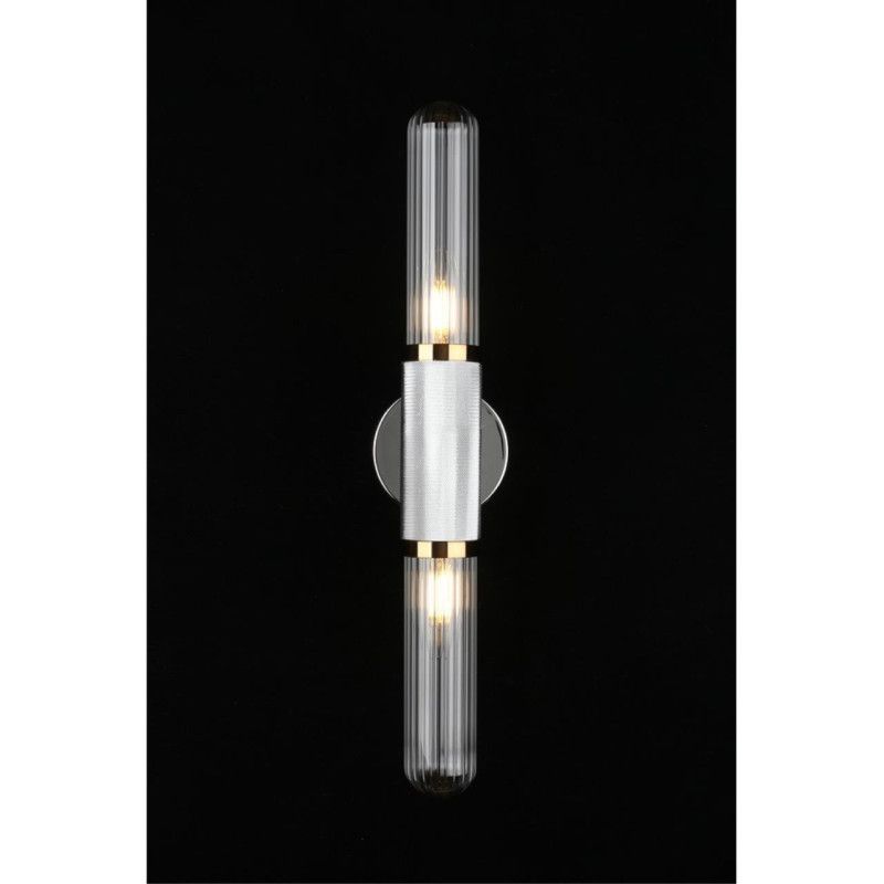 Бра 9*10*48 см, 2*E14, 7W, Aployt Brynia APL.307.41.02, бронзовый