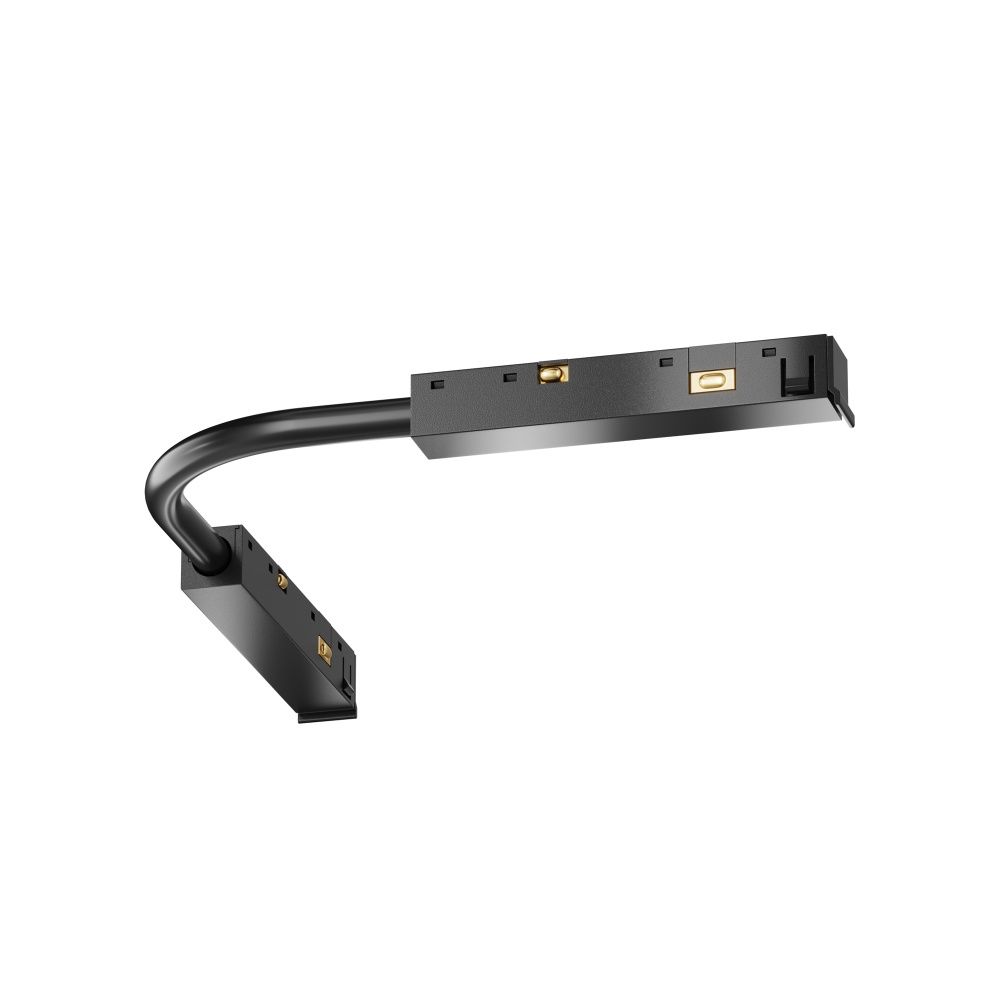 Коннектор питания шарнирный Exility X, черный 24*1*1 см, Maytoni Technical  TRA239CS-42B, Черный