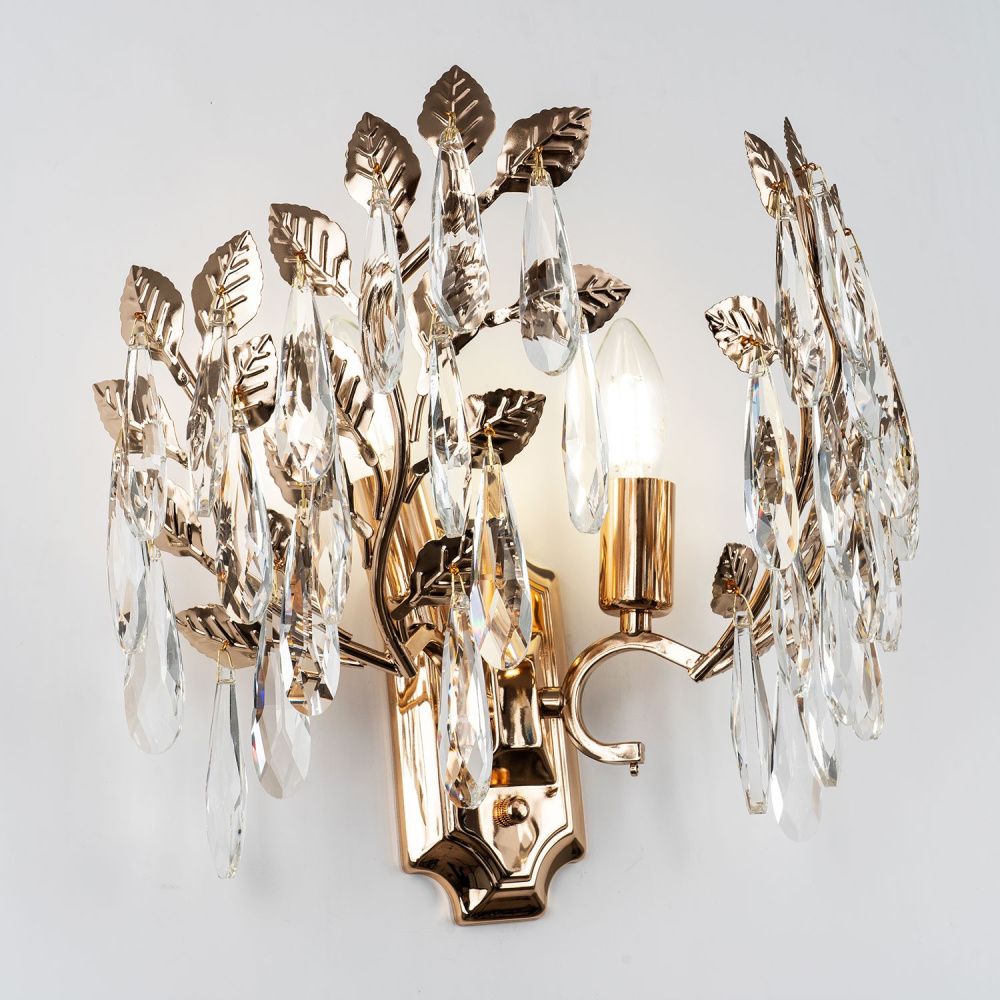 Настенный светильник 30*3*60 см, 2*Е14 MODELUX ML.6747.02 GD золото