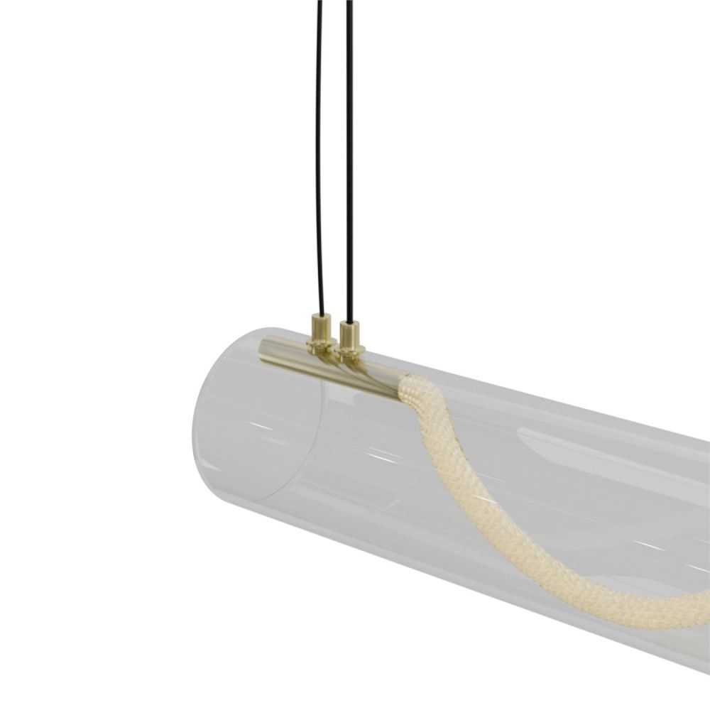 Светильник подвесной 150*19-150 см, 1*LED*48W, 3000-6000K, Lightera Luara LE102L-150G WIFI, золотой
