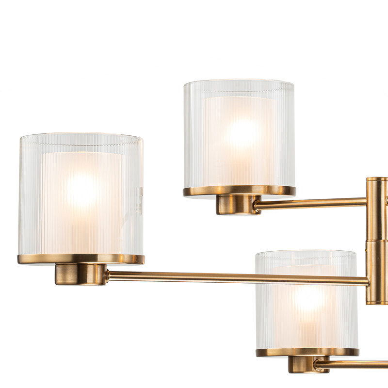 Люстра на штанге *80*132 см, 6*E14*40W, Indigo Classic V000352, бронзовый, 13023/6R Brass