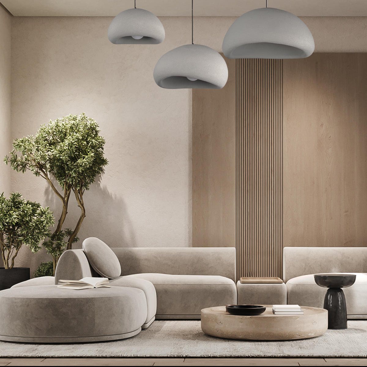 Светильник 80 см, Loft It Stone 10252/800 Grey, черный-серый