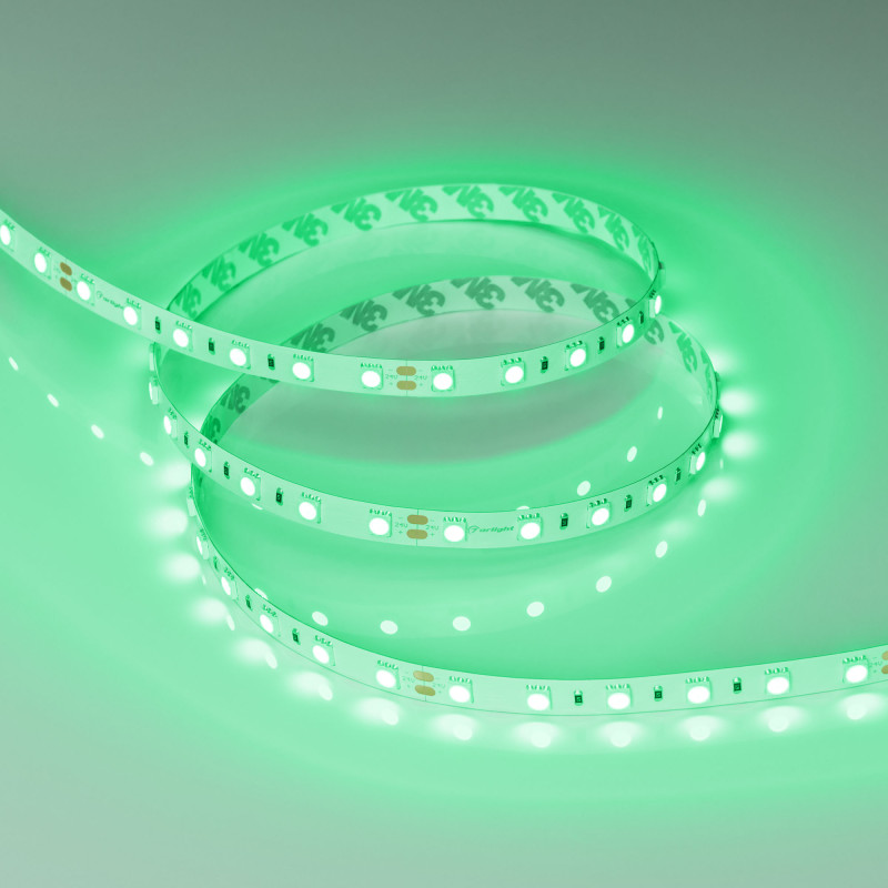 Лента RT-B60-10mm 24V Green (14.4 W/m, IP20, 5060, 5m) (Arlight, Открытый) 008818(2). Цена указана за 5 метров. Продается кратно 5 метрам.
