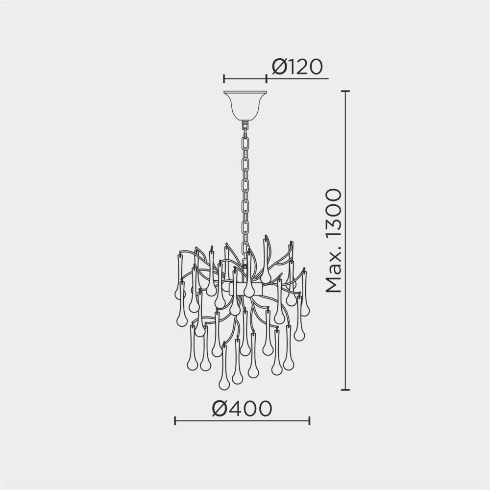 Подвесная люстра MODESTYLE MS.2105.400 GD