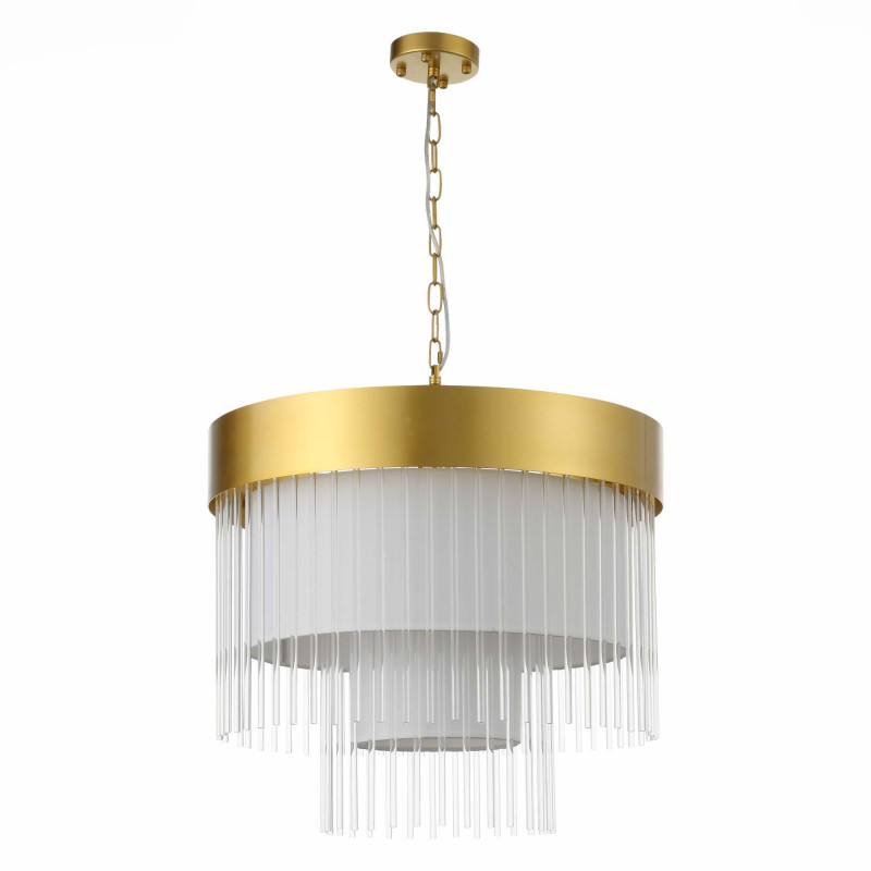 Люстра подвесная 60 см, 360W, ST LUCE AVERSA SL1352.203.09 Золотистый