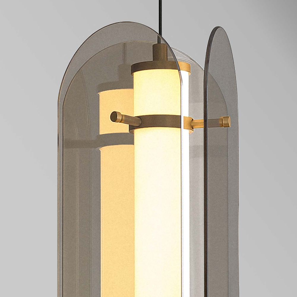 Подвес 19*42-192,5 см, 2*LED, 2,6W, 3000K, Favourite Fada 4625-2P, латунь
