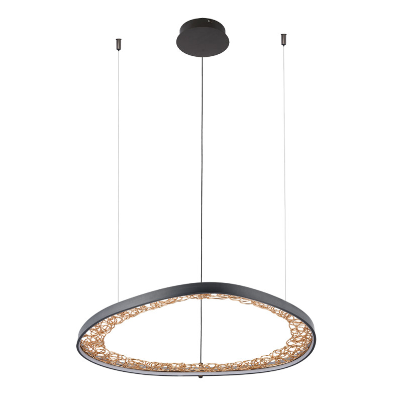 Люстра 52*80*5 см, 1 LED*46W, 4000 К, Arte Lamp Cinta A1847SP-46BK, Черный