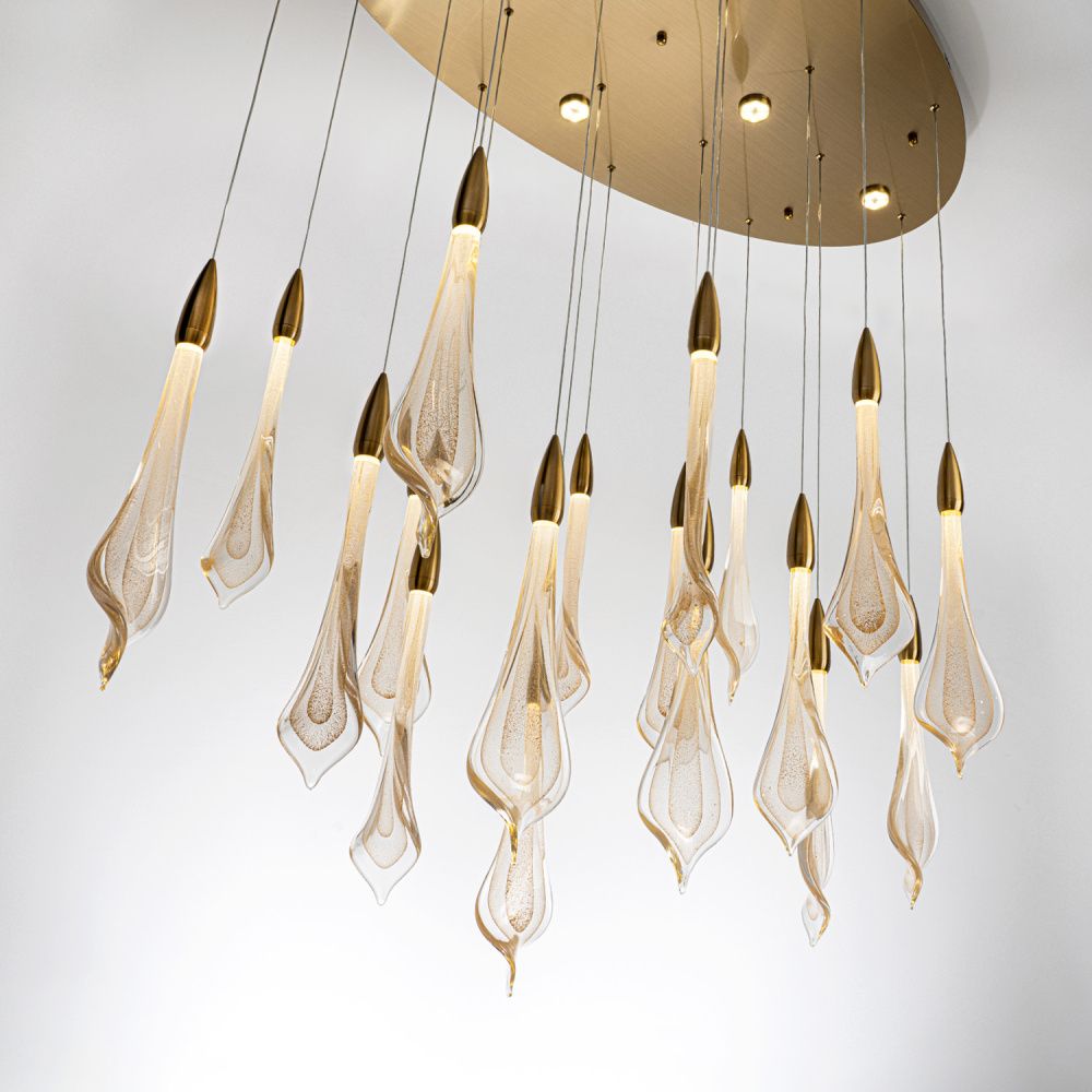 Светильник 120*120*150 см, LED*77W, 4000K, Modelux  ML.89181.18 BS, Латунь