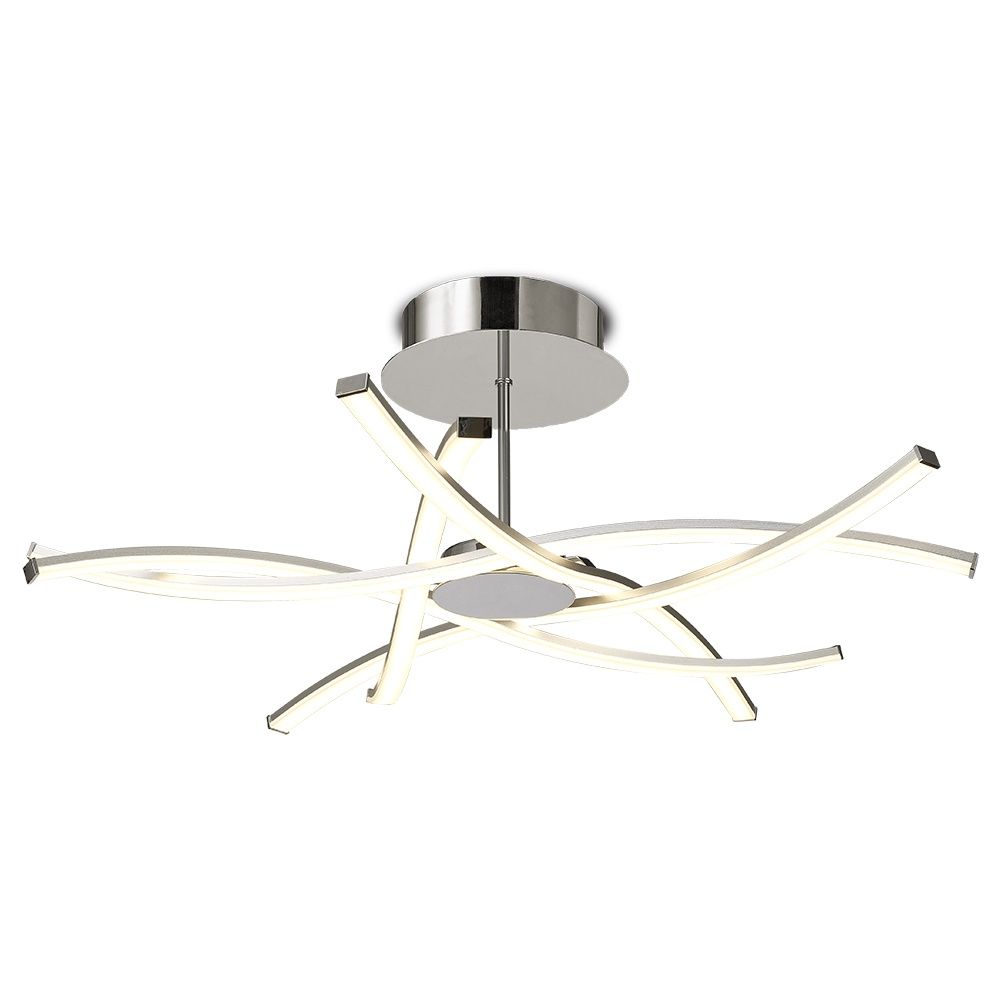 Потолочная люстра Aire 6030, LED, диаметр 70,7 см., цвет серебро.