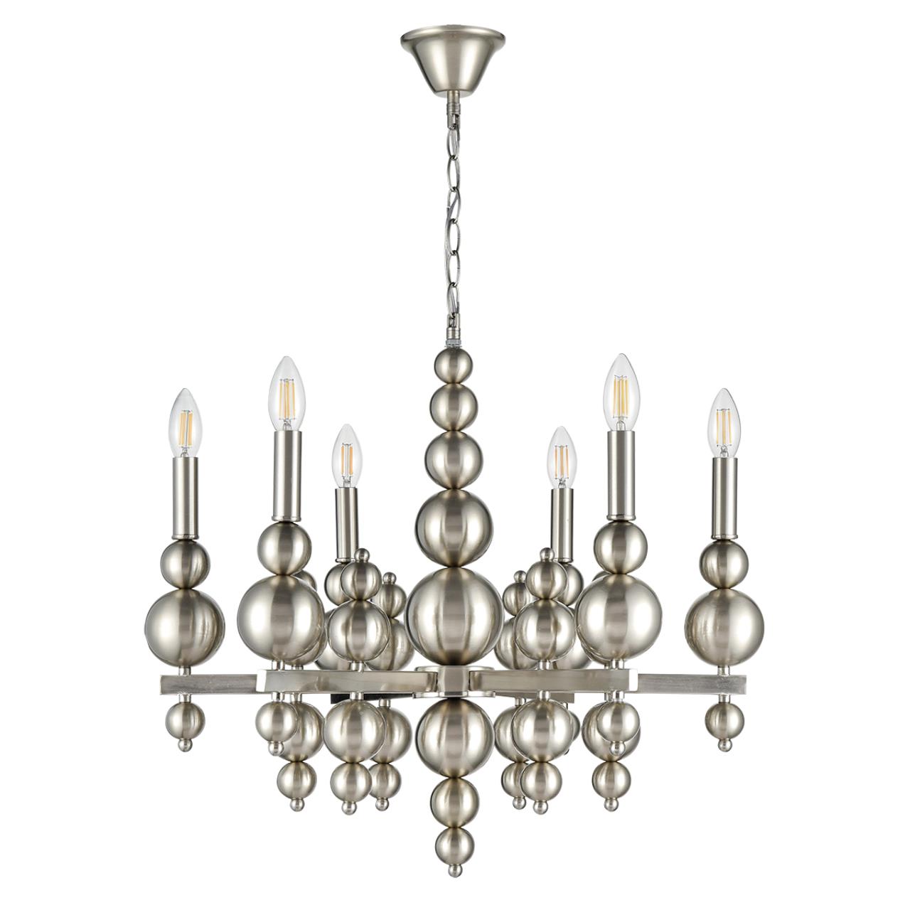 Люстра 62*94 см, 6*E14 Lumion Nana 8107/6 никель