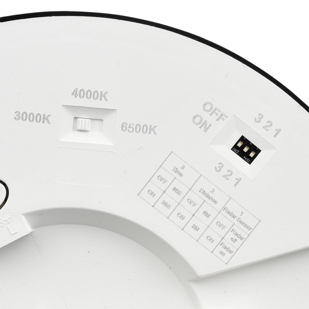 Светильник потолочный *22,5*1,7- см, 1*LED*18W, 3000/4000/6500K, Sonex Nebula Black SON7788/18L, белый