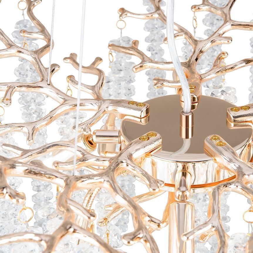 Светильник 60 см, 8*G9, 16 м2 Freya FR1010PL-08G, золото