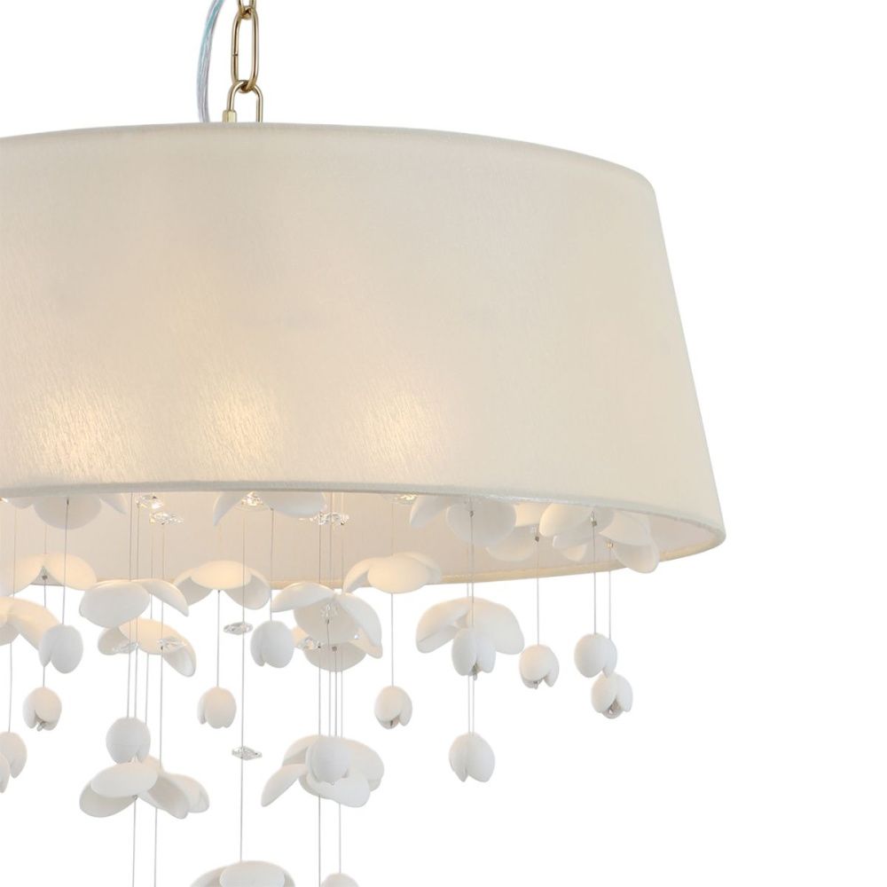 Подвесной светильник 46 см, Indigo Tenerezza 13029/6P Beige V000557, бронза