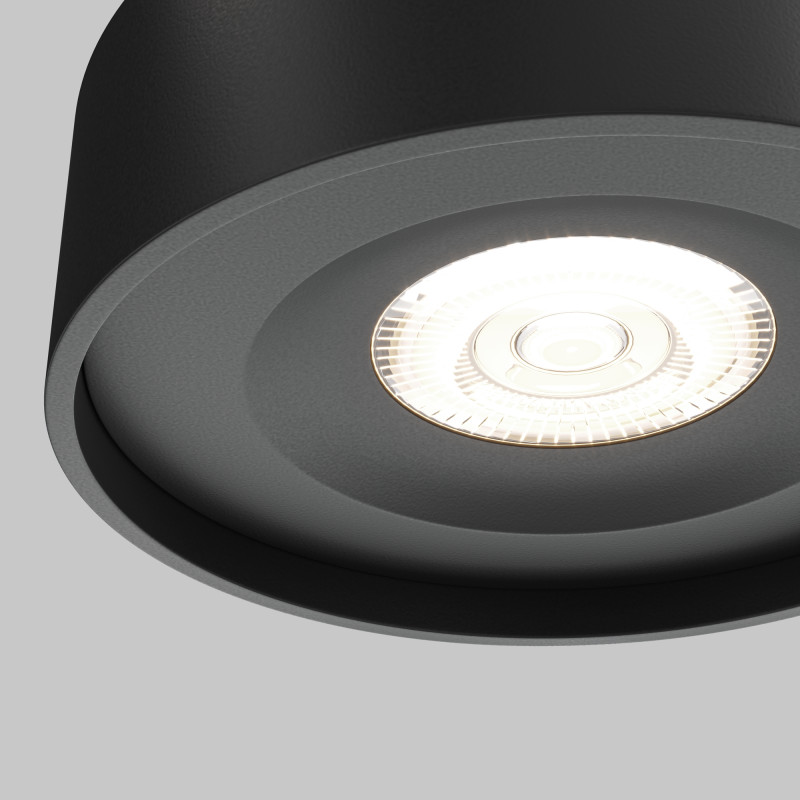 Встраиваемый светильник 10/6 см, LED*11W*4000К, IP20, 600Lm Maytoni Technical Planet, Черный DL035-2-L6B4K