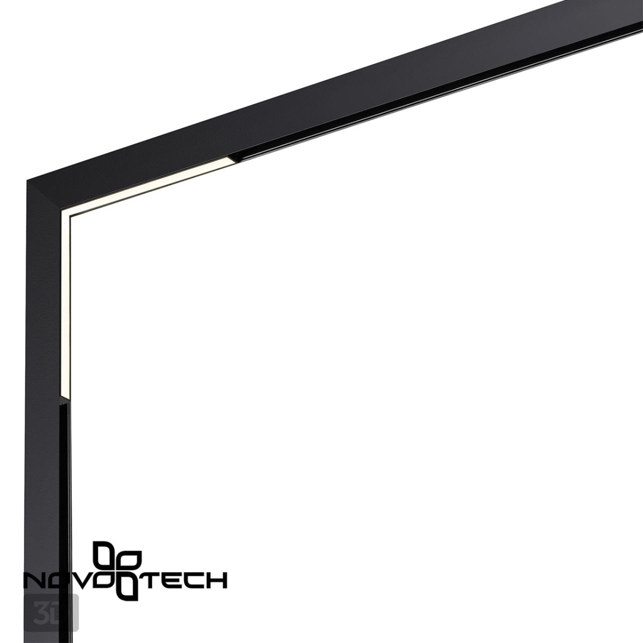 Трековый светильник для низковольтного шинопровода LED Novotech Flum 358608, LED, 4000K, черный
