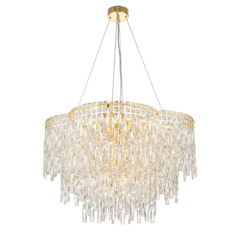 Люстра *80*134,5 см, 16*E14*40W, Indigo Crystal V000445, золотой, 12041/16P Gold