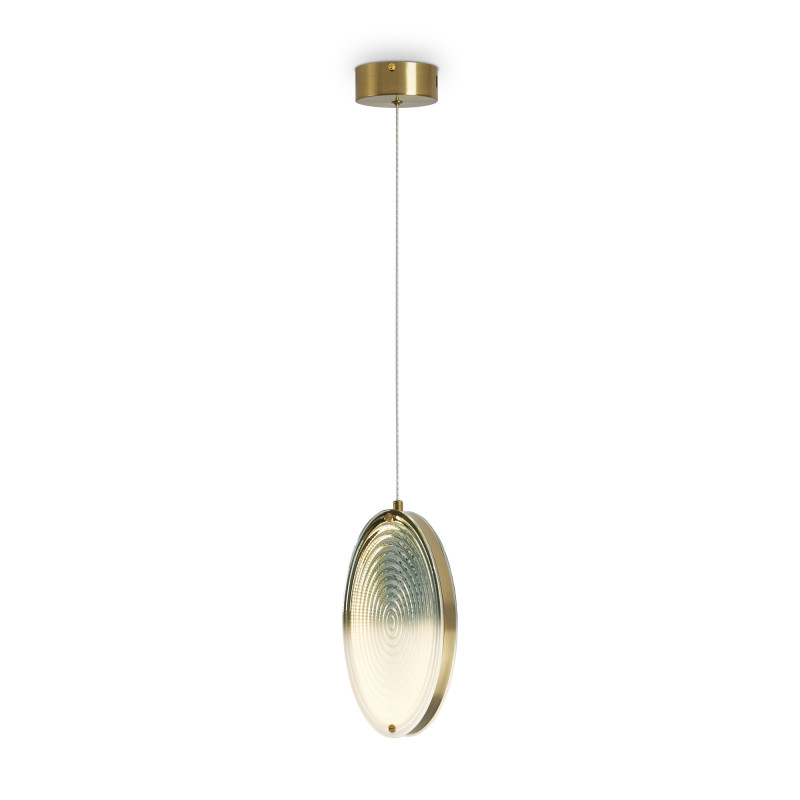 Светильник 14 см, 8W, 3000L, Freya Lolli FR6139PL-L8BS1, латунь
