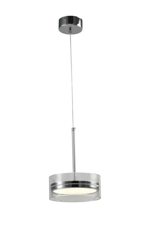 Подвесной светильник 20*150 см, LED, 12W, 3000K-6000K Zortes Donut ZRS.1802.01, хром