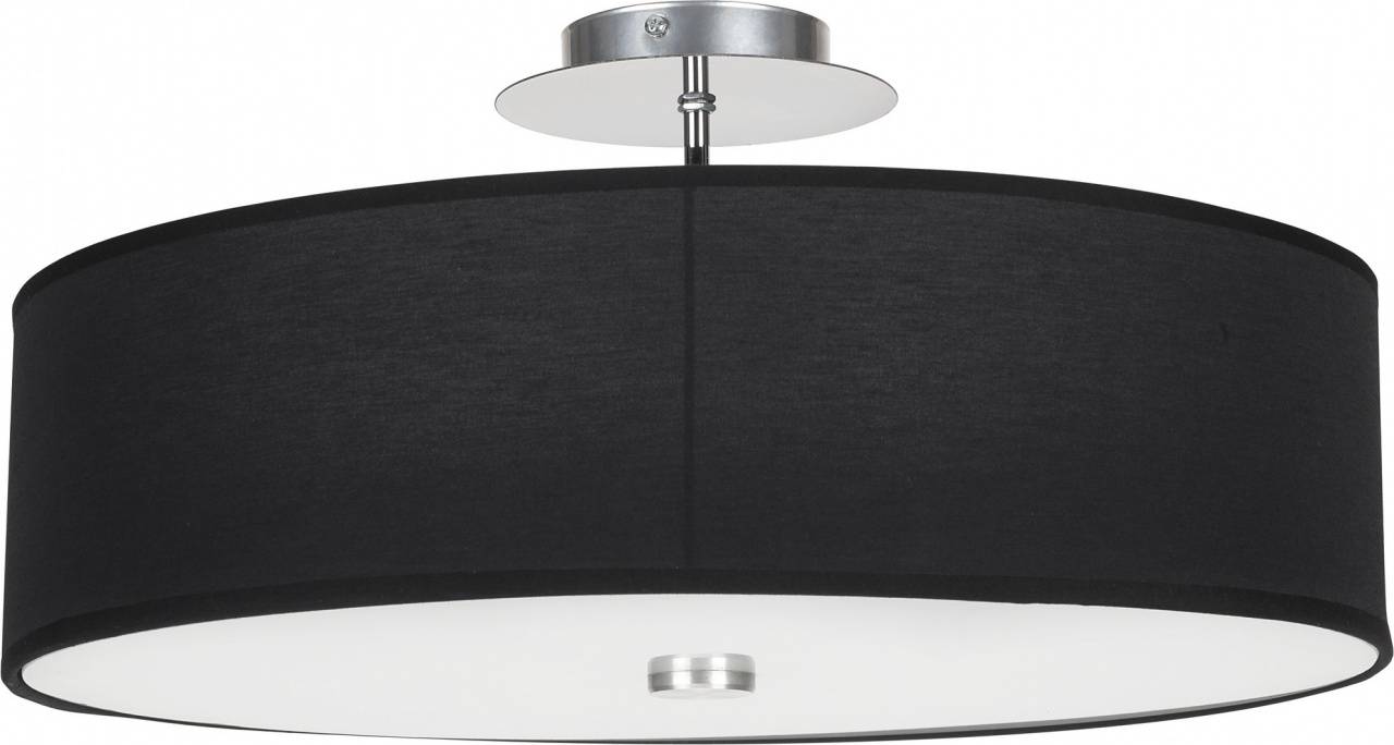 Потолочный светильник Nowodvorski Viviane 6390, диаметр 50 см, хром/черный