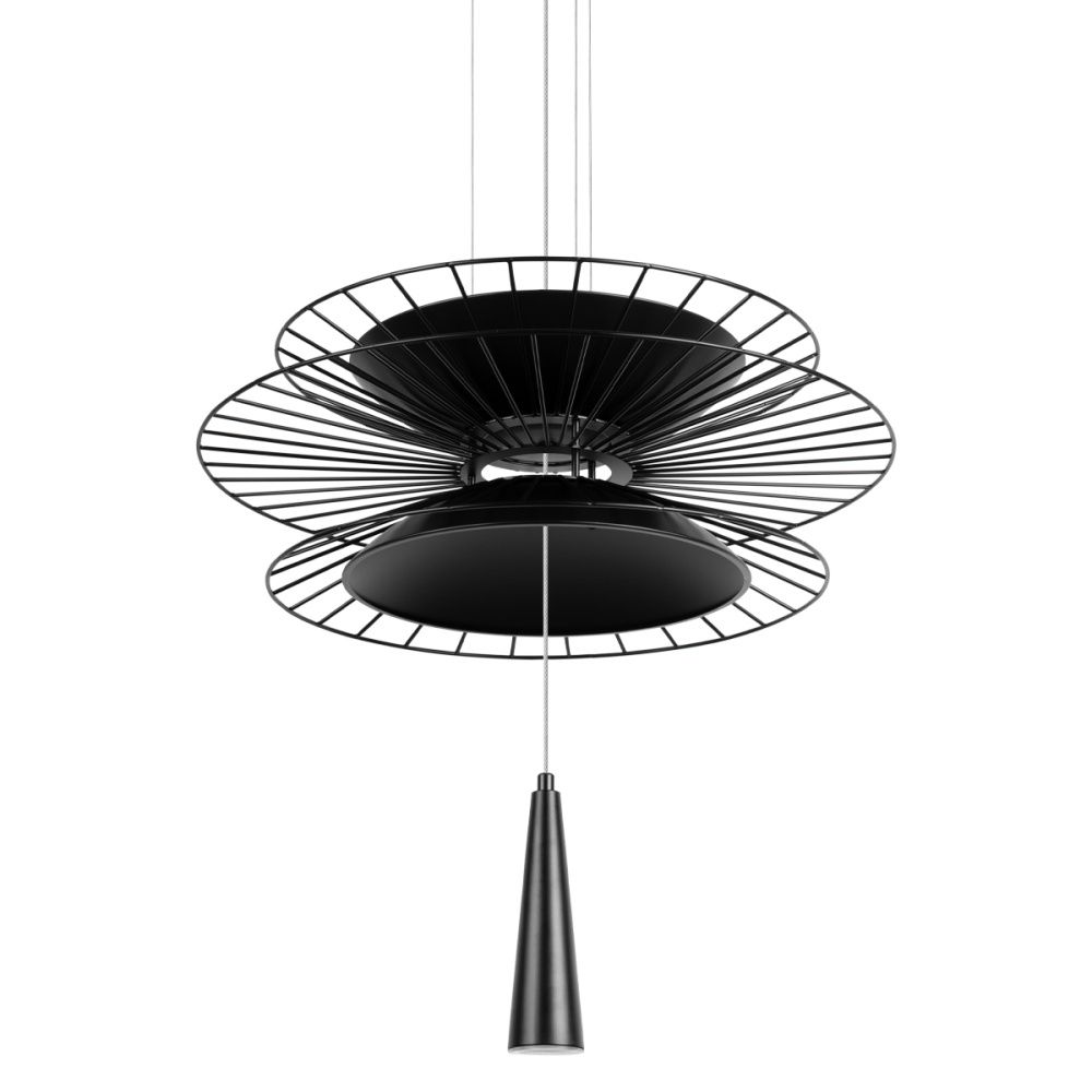 Подвесная люстра 40 см, Loft IT Star 10141B/400 Black, черный