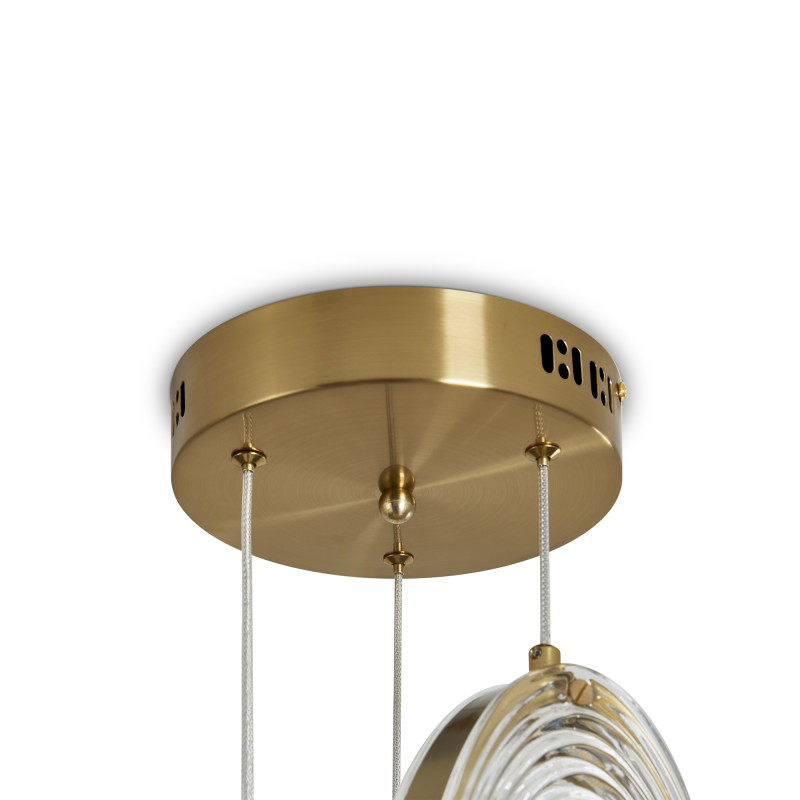 Светильник 29 см, 24W, 3000K, Freya Lolli FR6139PL-L24BS, латунь