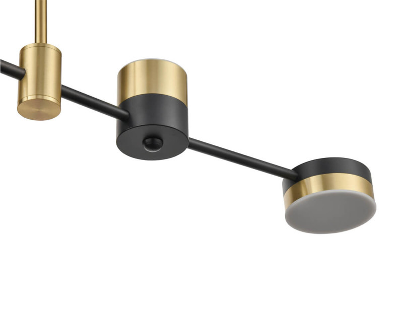 Подвесной светильник  90*40 см, -*LED золото, черный Vele Luce Orchestra VL7204L04