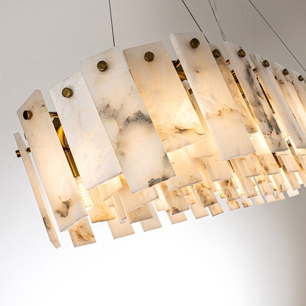 Люстра 120*35*-16 см, 18*G9*40W, Modelux  ML.6998.1200 BS, Латунь