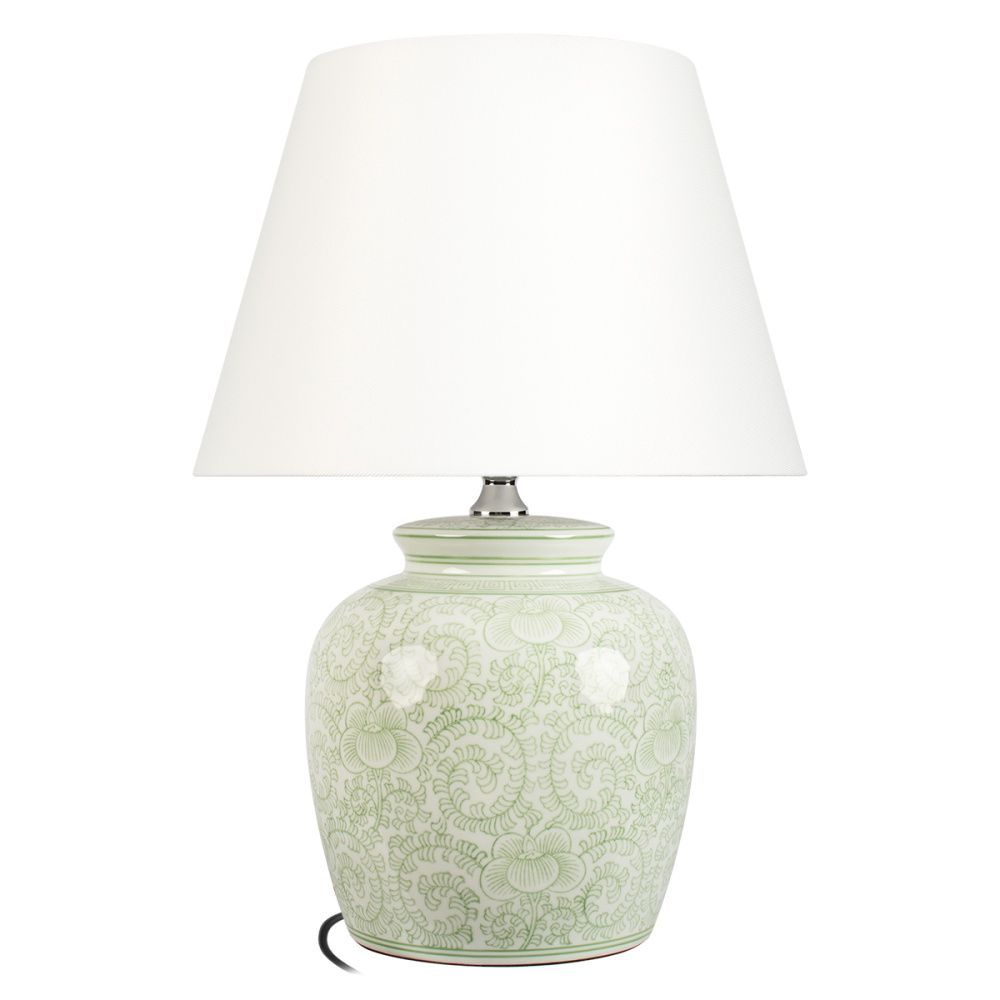Настольная лампа 50 см, Loft IT Orchid 10491T Green, керамика