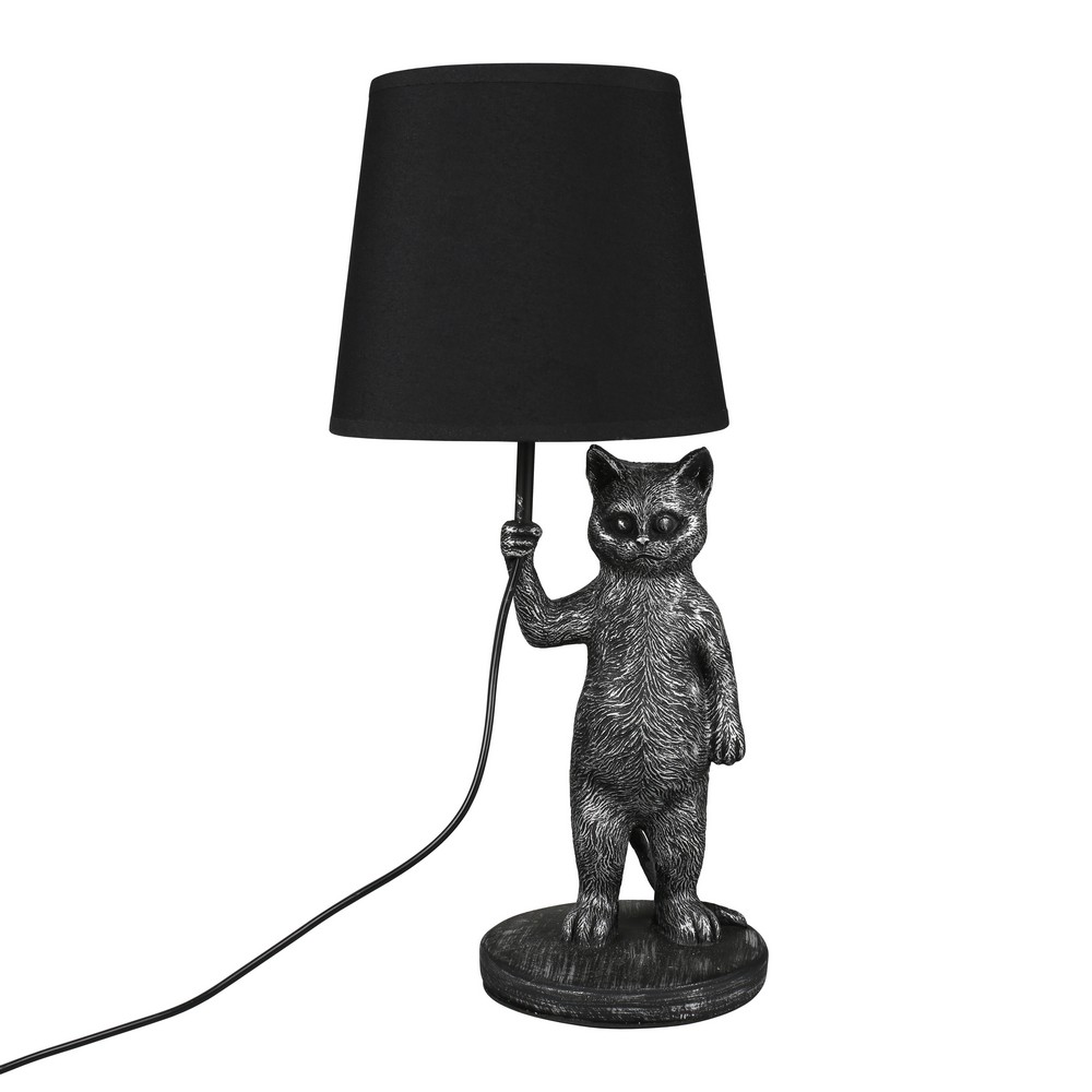 Настольная лампа 41 см, Omnilux Padova OML-19824-01, серебристый /черный