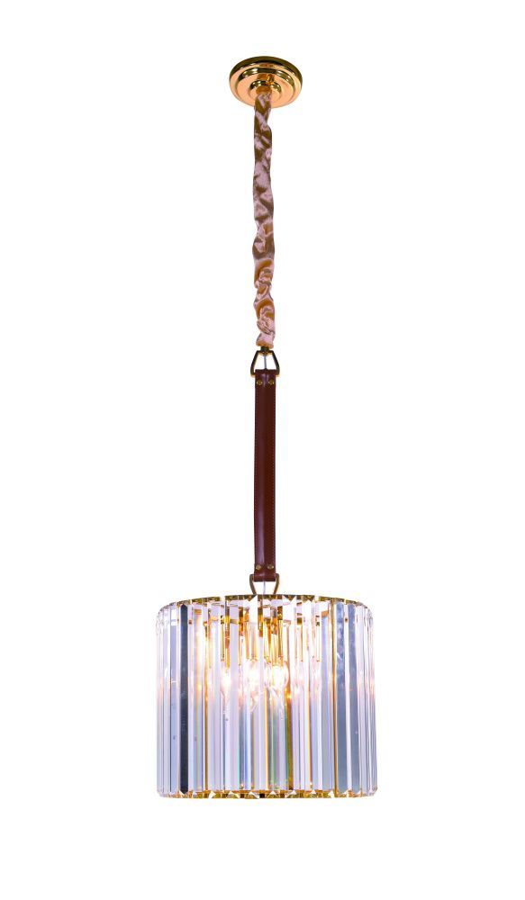 Люстра Ø350 x H300 (1000) мм, E14 5*40W (200W) NewRgy GOLD+CLEAR (Золото + Прозрачный Хрусталь) 5797E/5A GOLD+CLEAR