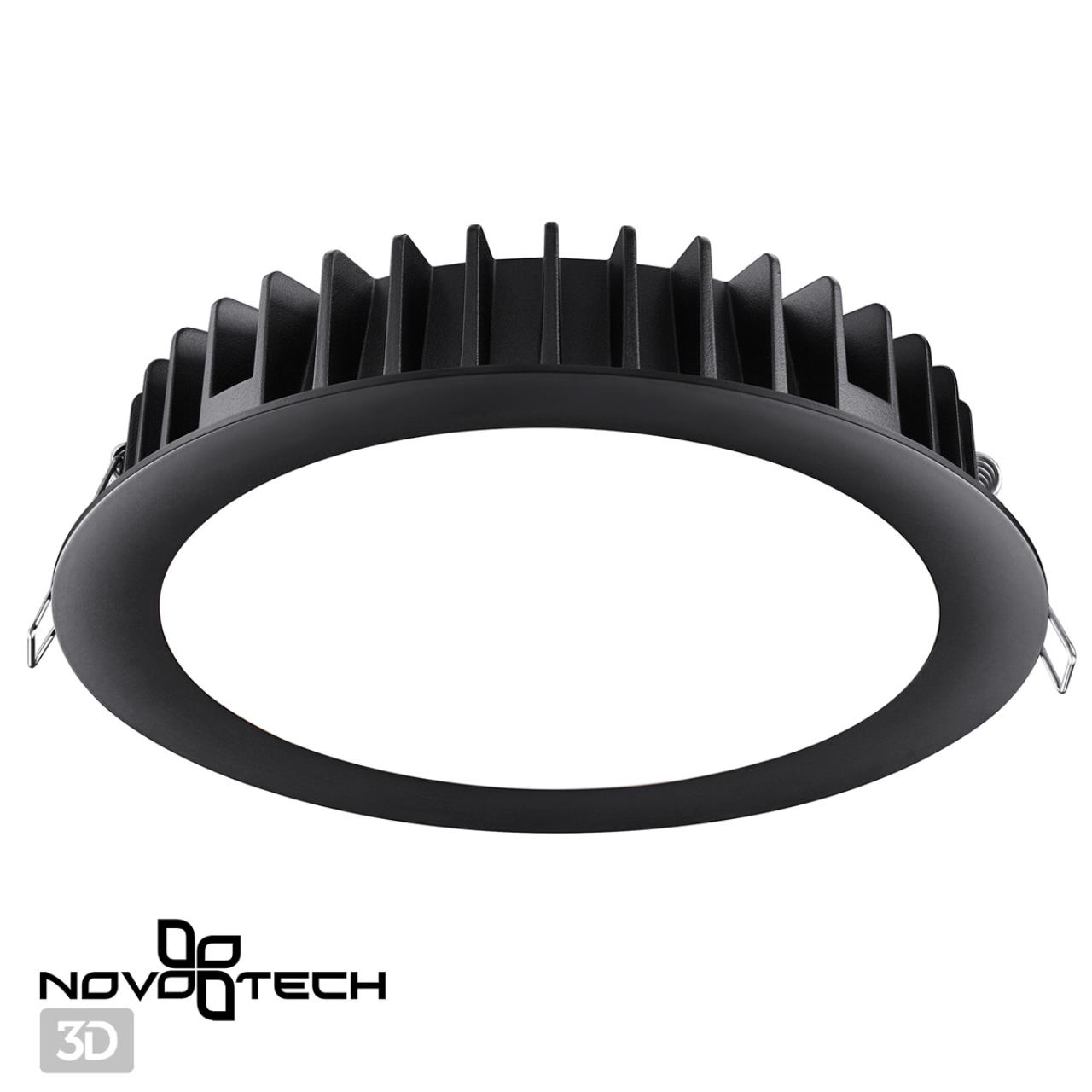 Светильник 17 см, 20W, 3000-6000K, Novotech Spot Lante 358954, черный