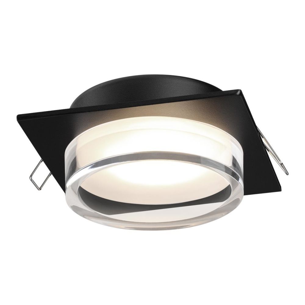 Светильник встраиваемый 10.5 см, GX53, Novotech Gem 371028, черный