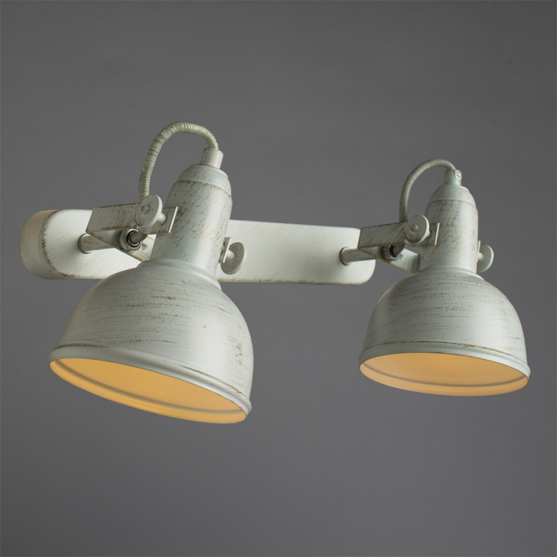 Светильник спот Arte Lamp A5213AP-2WG Martin бело-золотой Loft