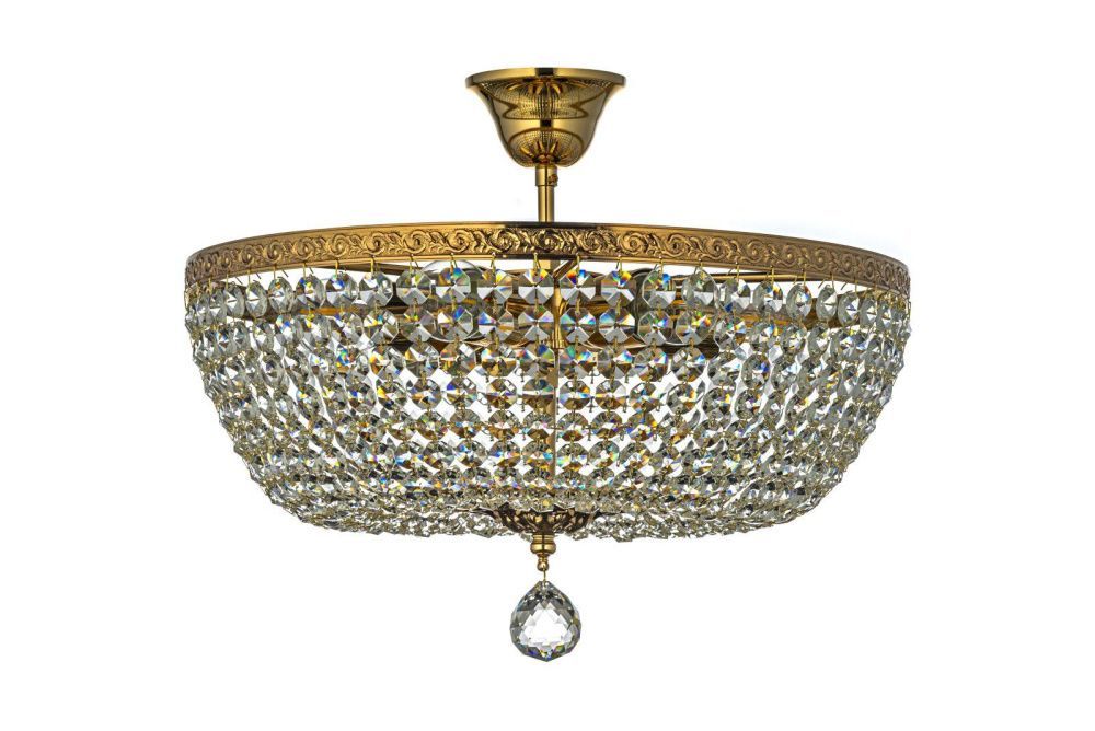 Люстра потолочная *40*25 см, 5*E27*60W, Arti Lampadari Castellana Gold Castellana E 1.3.40.501 G, золотой