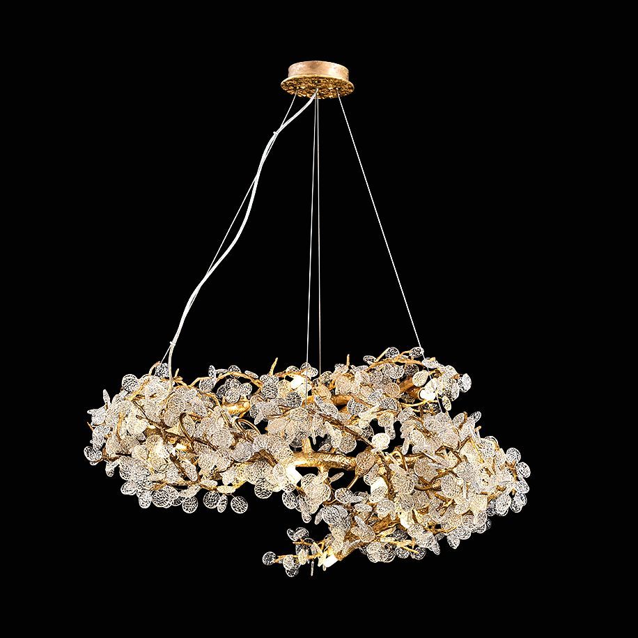Подвесная люстра CARAMELLY D D100 100*100*45 см, 22*G9*40W, ImperiumLoft caramelly01, Латунь